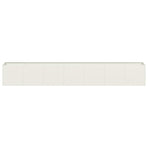 Planter White 280x40x40 cm Cold-rolled Steel
