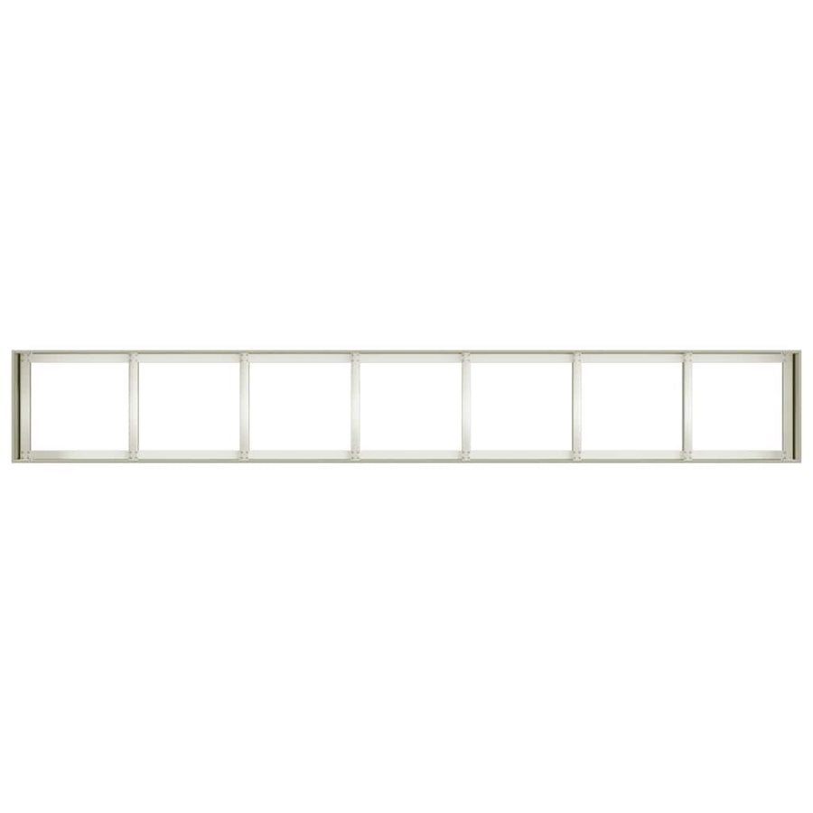 Planter White 280x40x40 cm Cold-rolled Steel