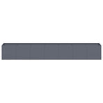 Planter Anthracite 280x40x40 cm Cold-rolled Steel