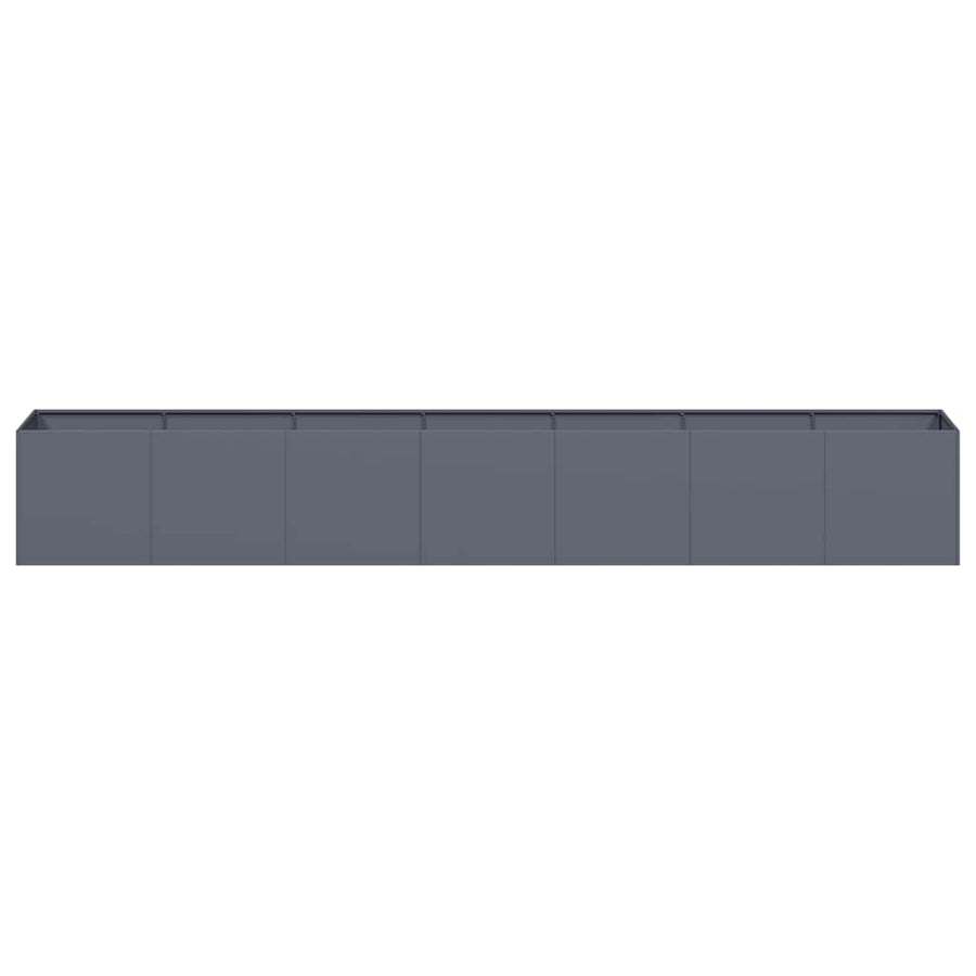 Planter Anthracite 280x40x40 cm Cold-rolled Steel