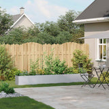 Planter 280x40x40 cm Galvanised Steel - Side View