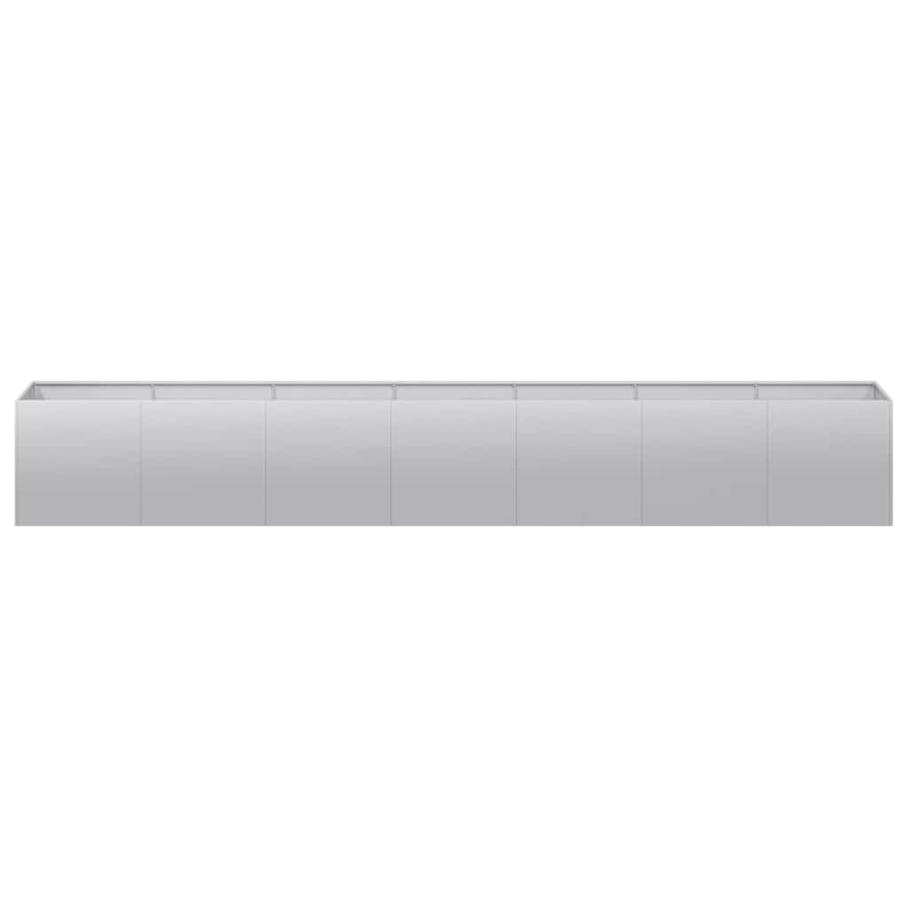 Planter 280x40x40 cm Galvanised Steel