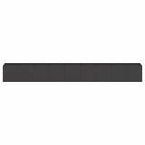 Planter Black 360x40x40 cm Cold-rolled Steel