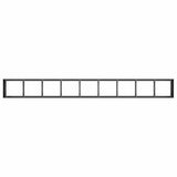 Planter Black 360x40x40 cm Cold-rolled Steel - 45-Degree Angle