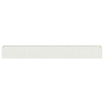 Planter White 360x40x40 cm Cold-rolled Steel