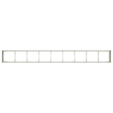 Planter White 360x40x40 cm Cold-rolled Steel