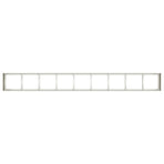 Planter White 360x40x40 cm Cold-rolled Steel