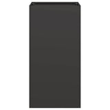 Planter Black 40x40x80 cm Cold-rolled Steel - Top-Down View