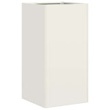 Planter White 40x40x80 cm Cold-rolled Steel