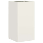 Planter White 40x40x80 cm Cold-rolled Steel