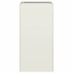 Planter White 40x40x80 cm Cold-rolled Steel