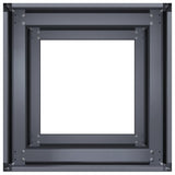 Planter Anthracite 40x40x80 cm Cold-rolled Steel - 45-Degree Angle