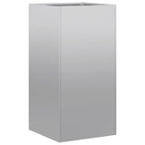 Planter 40x40x80 cm Galvanised Steel - Front View