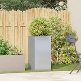 Planter 40x40x80 cm Galvanised Steel - Side View