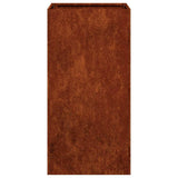 Planter Rusty 40x40x80 cm Weathering Steel