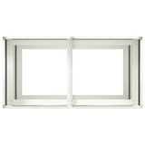 Planter White 80x40x80 cm Cold-rolled Steel - 45-Degree Angle