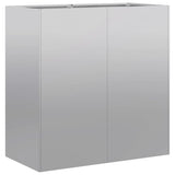 Planter 80x40x80 cm Galvanised Steel - Front View