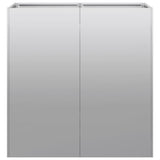 Planter 80x40x80 cm Galvanised Steel - Top-Down View