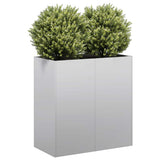 Planter 80x40x80 cm Galvanised Steel