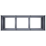 Planter Anthracite 120x40x80 cm Cold-rolled Steel - 45-Degree Angle