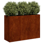 Planter Rusty 120x40x80 cm Weathering Steel