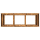 Planter Rusty 120x40x80 cm Weathering Steel - Rear View