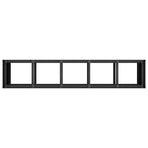 Planter Black 200x40x80 cm Cold-rolled Steel
