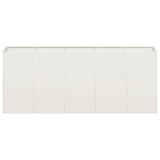 Planter White 200x40x80 cm Cold-rolled Steel