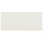 Planter White 200x40x80 cm Cold-rolled Steel