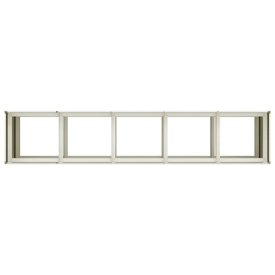 Planter White 200x40x80 cm Cold-rolled Steel