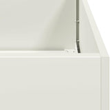 Planter White 200x40x80 cm Cold-rolled Steel