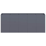 Planter Anthracite 200x40x80 cm Cold-rolled Steel