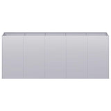 Planter 200x40x80 cm Galvanised Steel