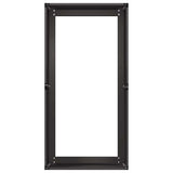 Planter Black 40x80x40 cm Cold-rolled Steel - 45-Degree Angle