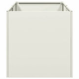 Planter White 40x80x40 cm Cold-rolled Steel