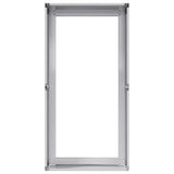 Planter 40x80x40 cm Galvanised Steel - 45-Degree Angle
