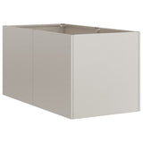 Planter Rusty 40x80x40 cm Weathering Steel - Top-Down View