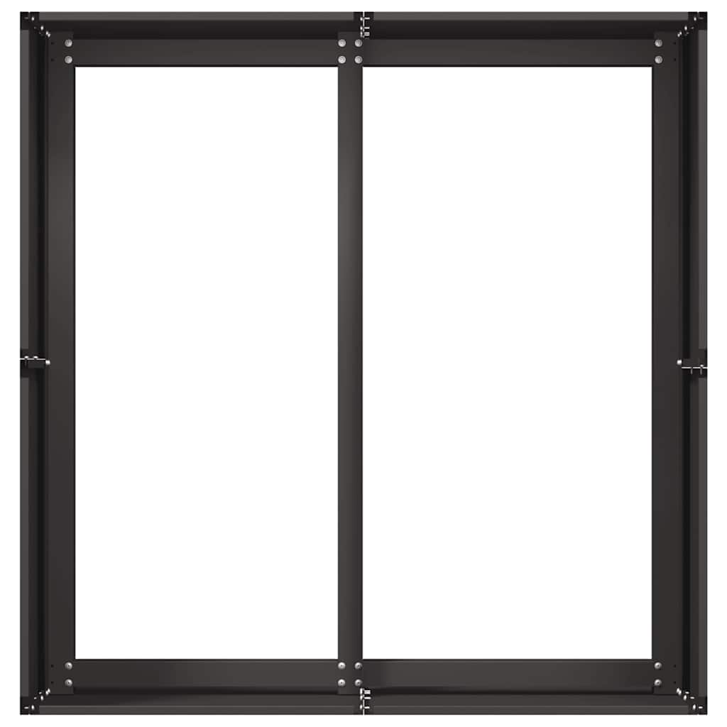 Planter Black 80x80x40 cm Cold-rolled Steel