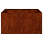 Planter Rusty 80x80x40 cm Weathering Steel