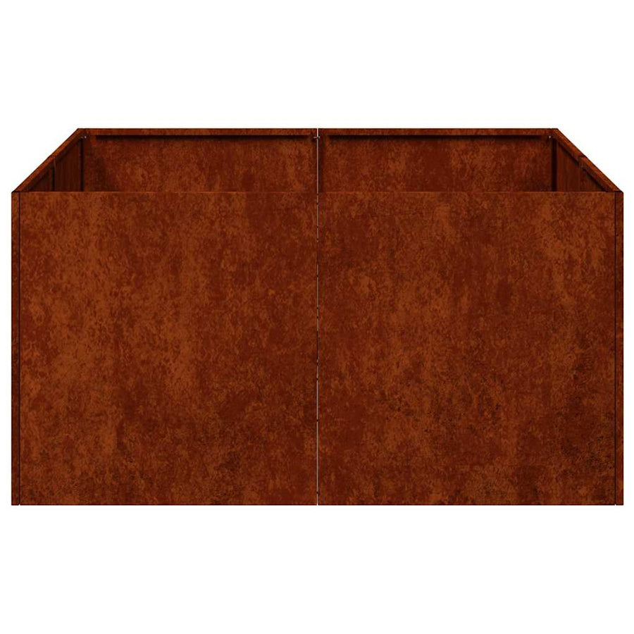 Planter Rusty 80x80x40 cm Weathering Steel
