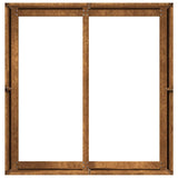 Planter Rusty 80x80x40 cm Weathering Steel - Rear View