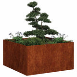 Planter Rusty 80x80x40 cm Weathering Steel