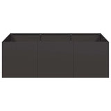 Planter Black 120x80x40 cm Steel