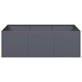 Planter Anthracite 120x80x40 cm Steel