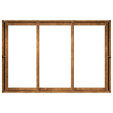 Planter Rusty 120x80x40 cm Weathering Steel - Rear View