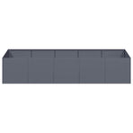 Planter Anthracite 200x80x40 cm Steel