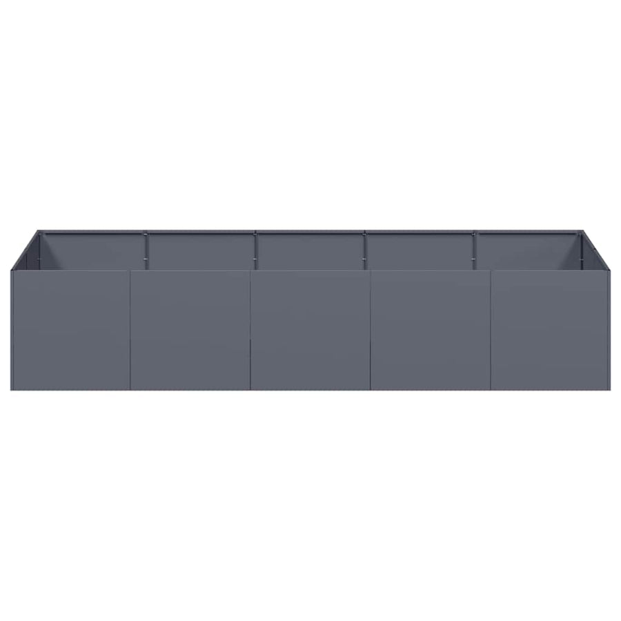 Planter Anthracite 200x80x40 cm Steel