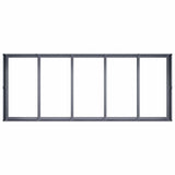 Planter Anthracite 200x80x40 cm Steel - 45-Degree Angle