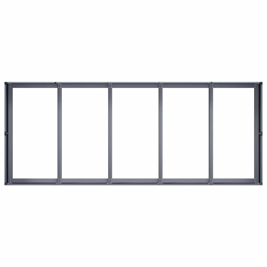 Planter Anthracite 200x80x40 cm Steel