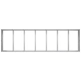 Planter 280x80x40 cm Galvanised Steel - 45-Degree Angle